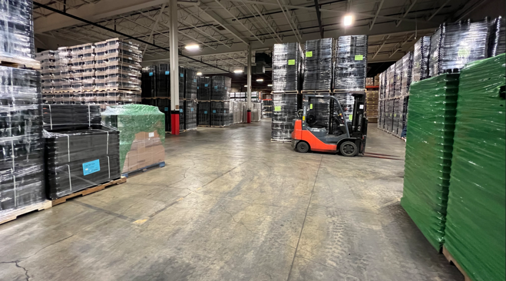 Baytech Plastics' warehouse and logistics for injection molding