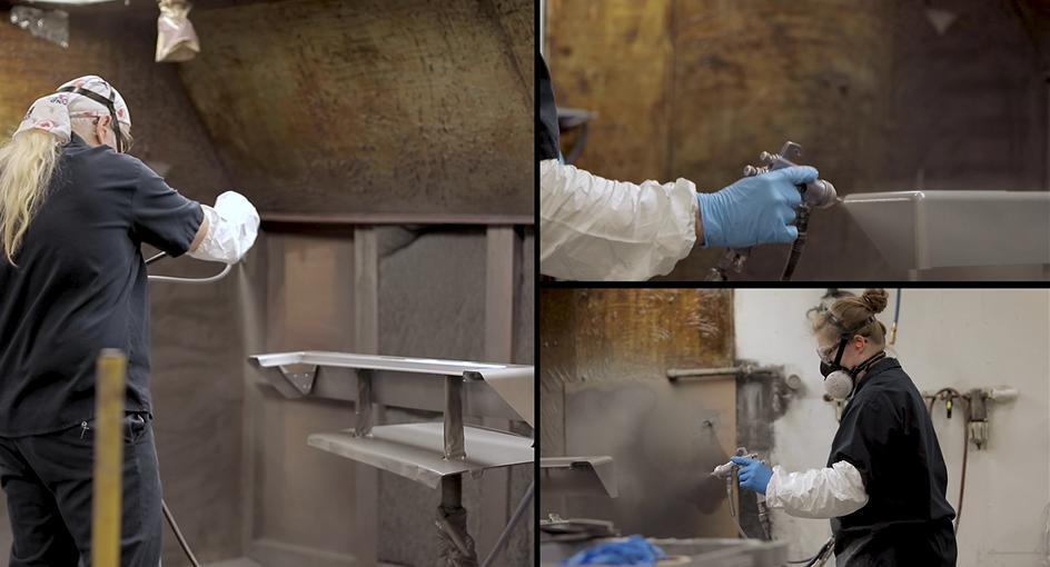 Collage of injection molding finishing solutions offered at Bayech Plastics